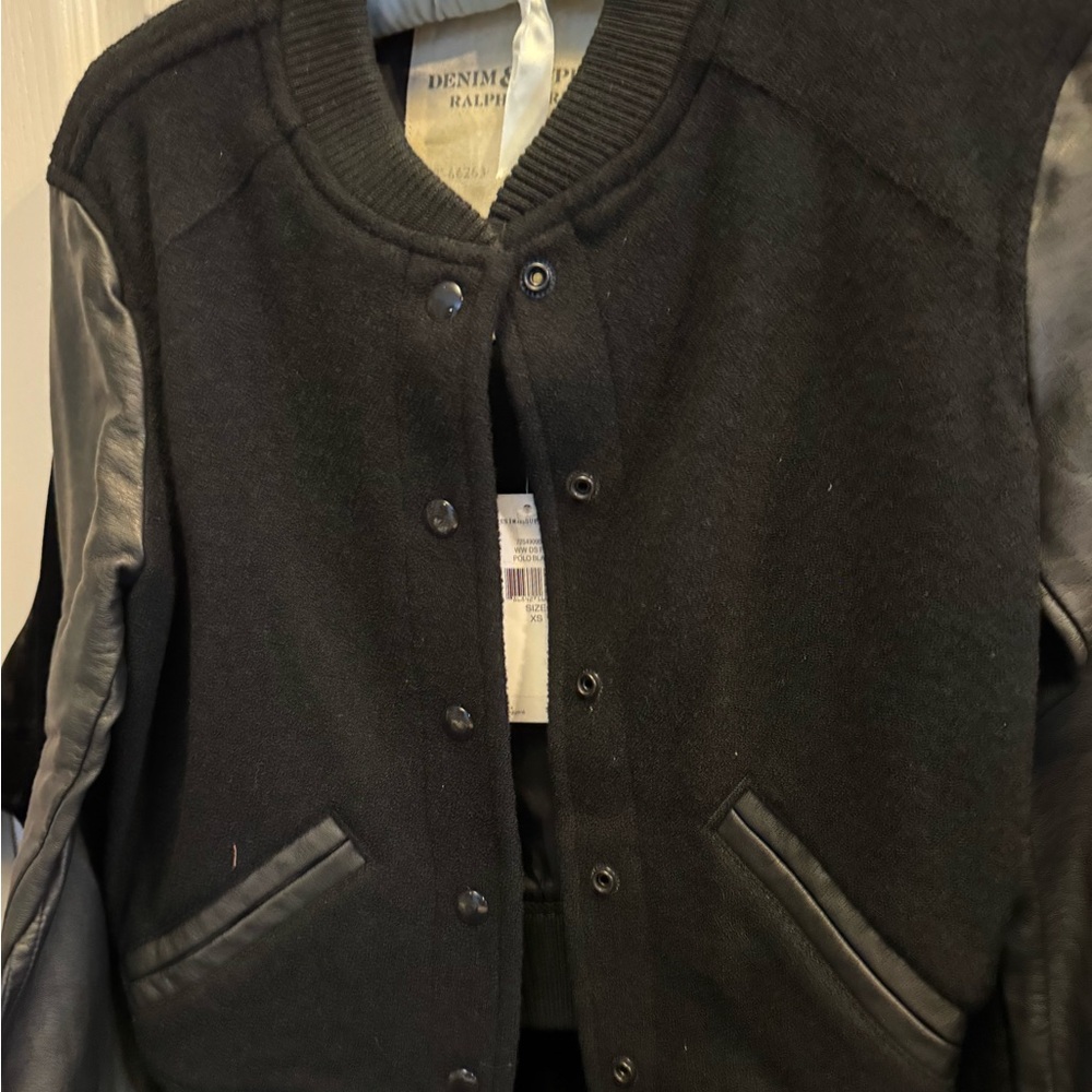 Ralph Lauren Black Varsity Jacket